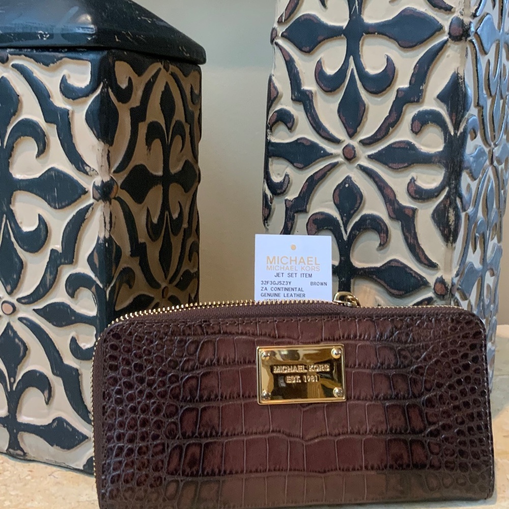 Michael Kors snakeskin wallet